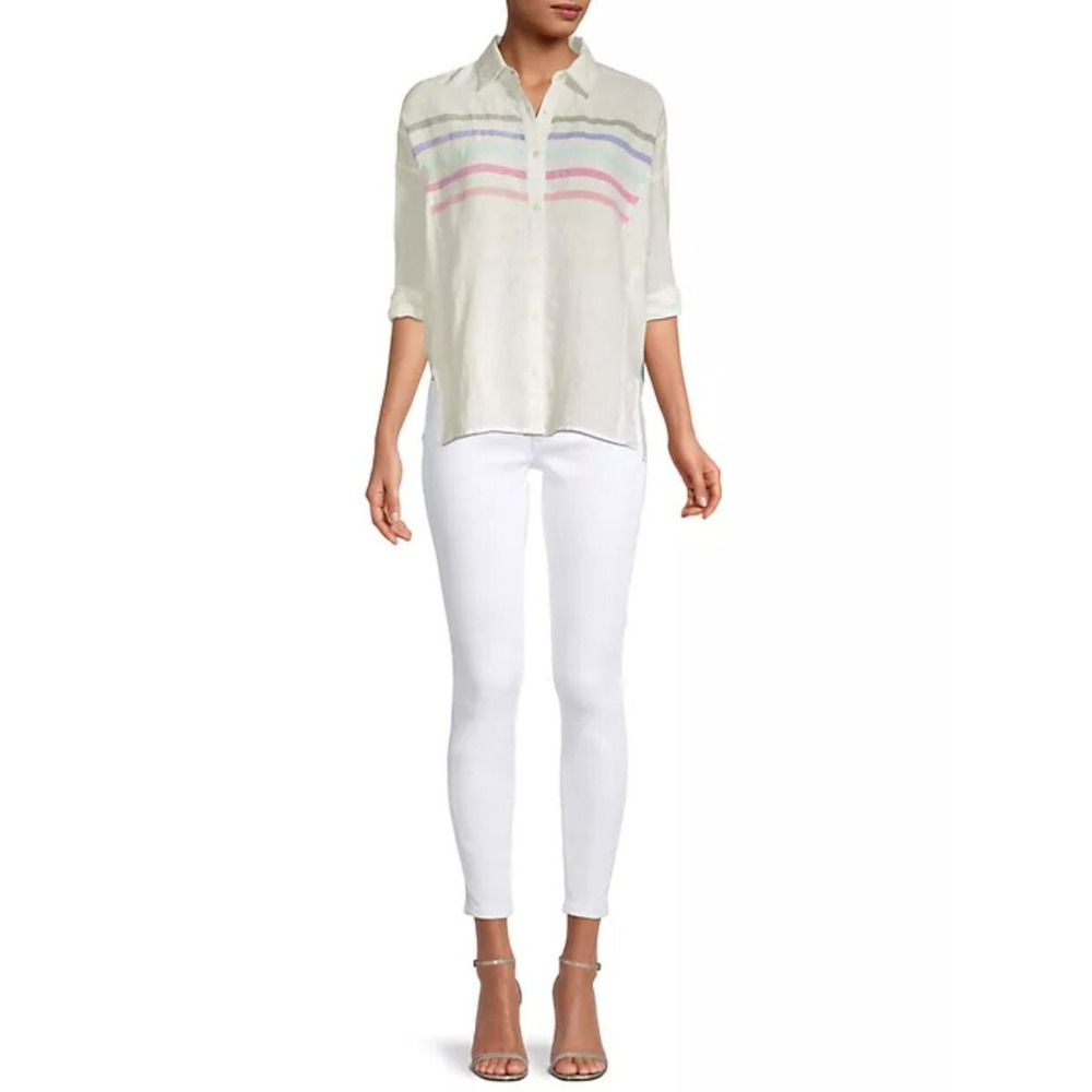 Vineyard Vines jeans womens W 36 white 2P001113-5579 Jamie High Rise $178 Ladies